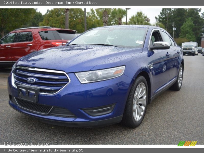 Deep Impact Blue / Charcoal Black 2014 Ford Taurus Limited