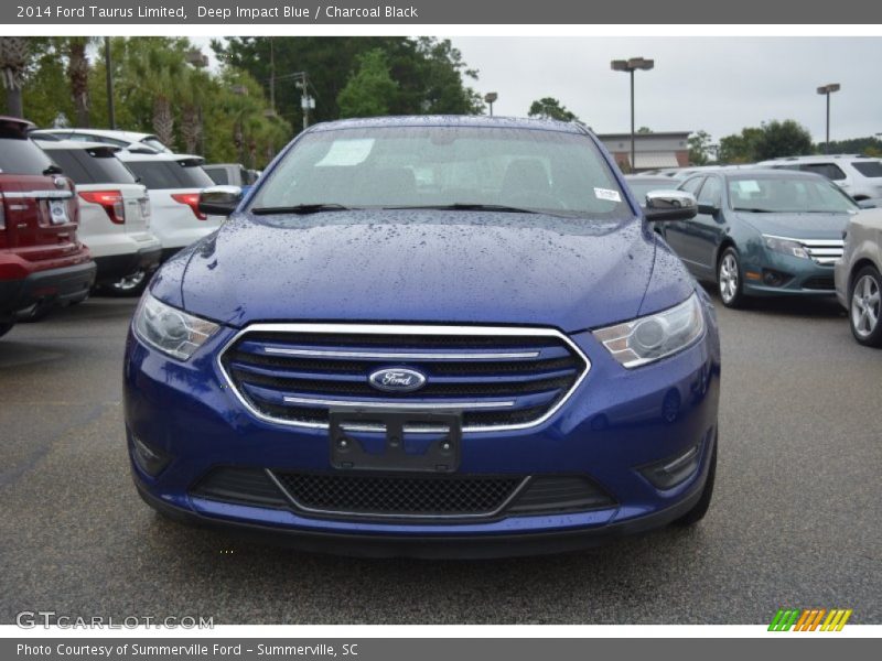 Deep Impact Blue / Charcoal Black 2014 Ford Taurus Limited