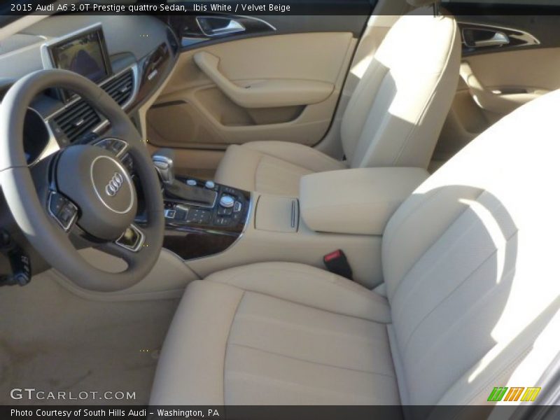 Ibis White / Velvet Beige 2015 Audi A6 3.0T Prestige quattro Sedan