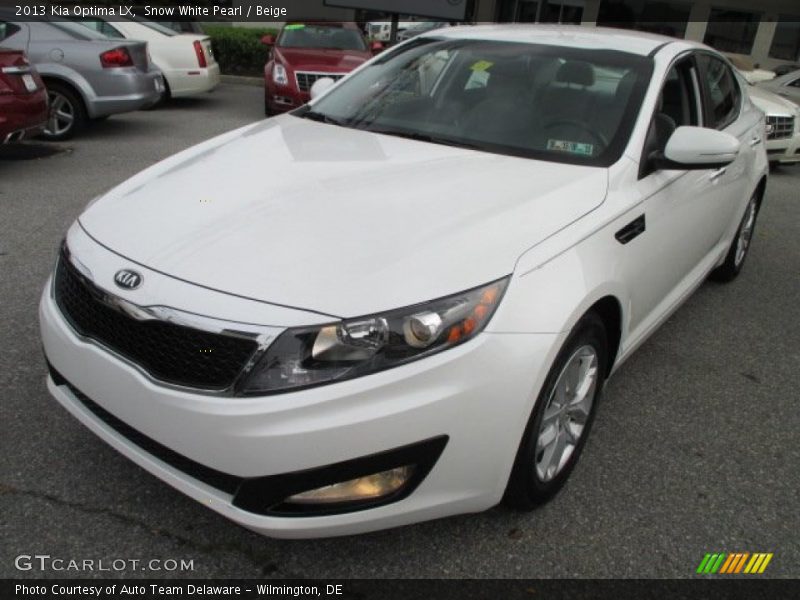 Snow White Pearl / Beige 2013 Kia Optima LX