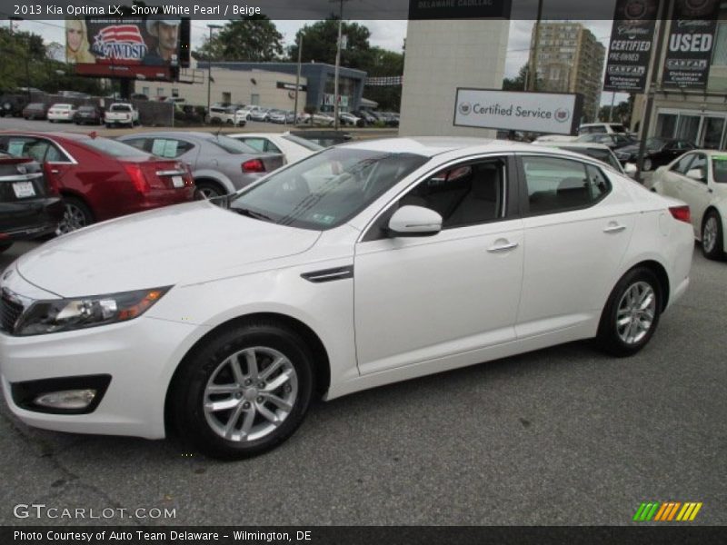 Snow White Pearl / Beige 2013 Kia Optima LX