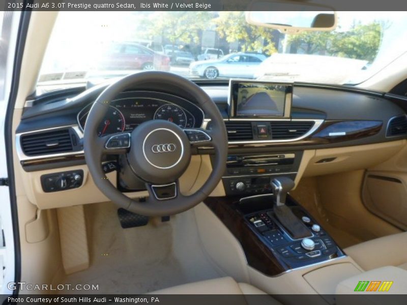 Ibis White / Velvet Beige 2015 Audi A6 3.0T Prestige quattro Sedan