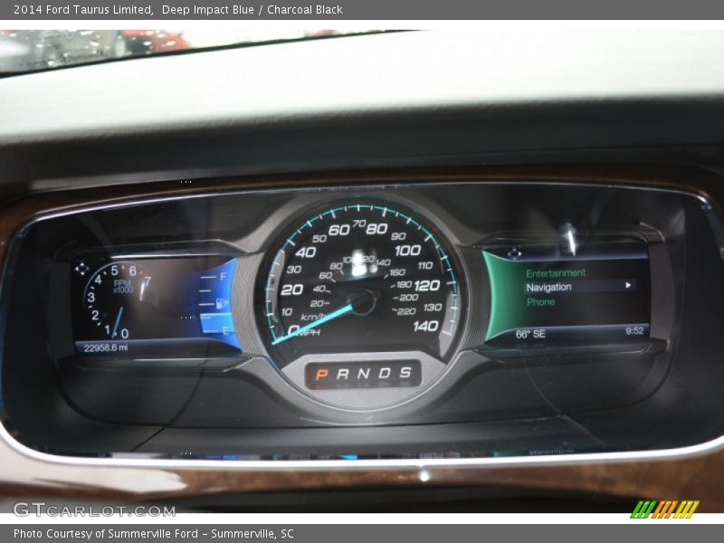 Deep Impact Blue / Charcoal Black 2014 Ford Taurus Limited