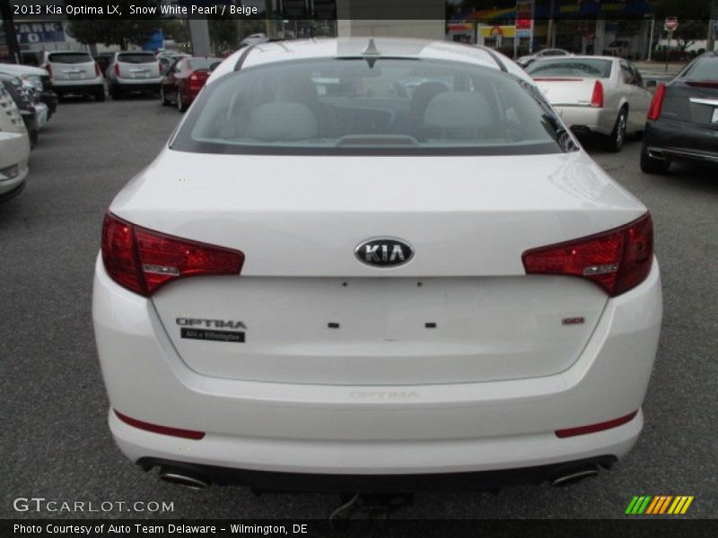 Snow White Pearl / Beige 2013 Kia Optima LX
