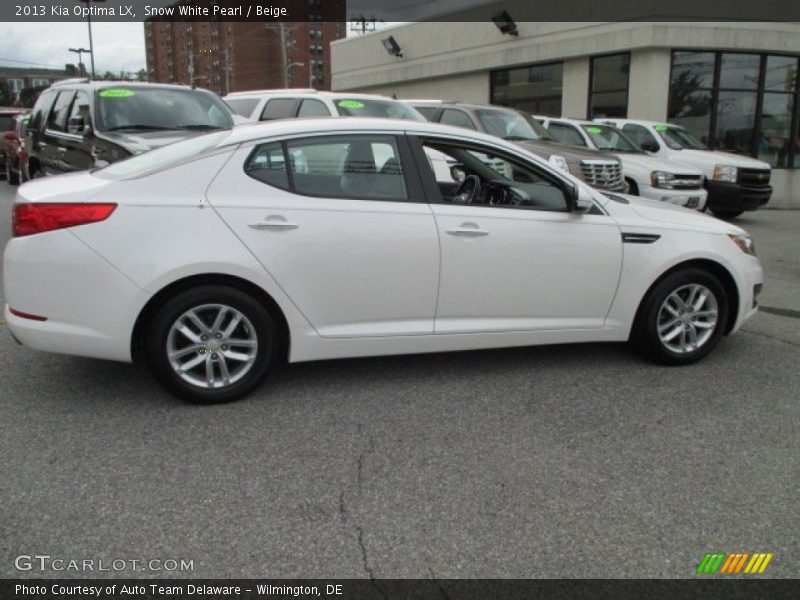 Snow White Pearl / Beige 2013 Kia Optima LX
