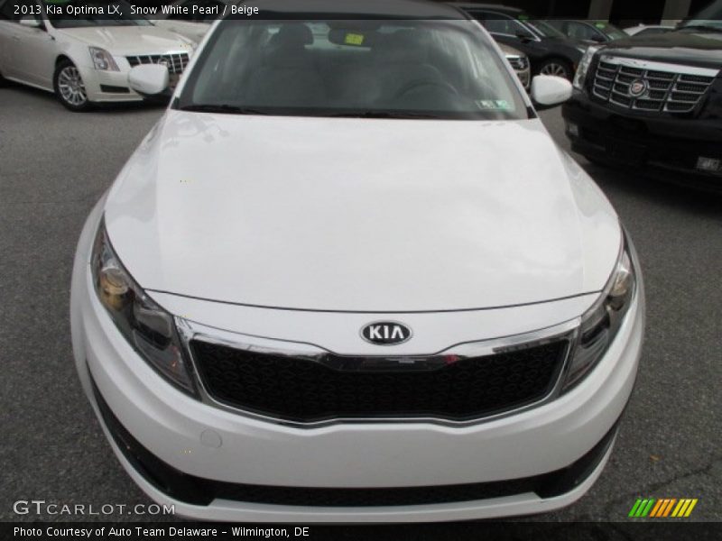 Snow White Pearl / Beige 2013 Kia Optima LX