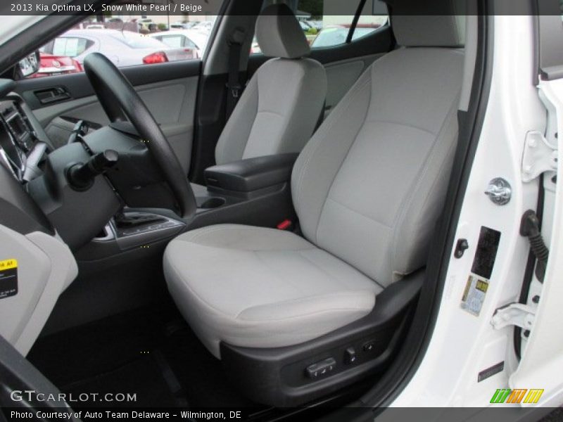 Snow White Pearl / Beige 2013 Kia Optima LX