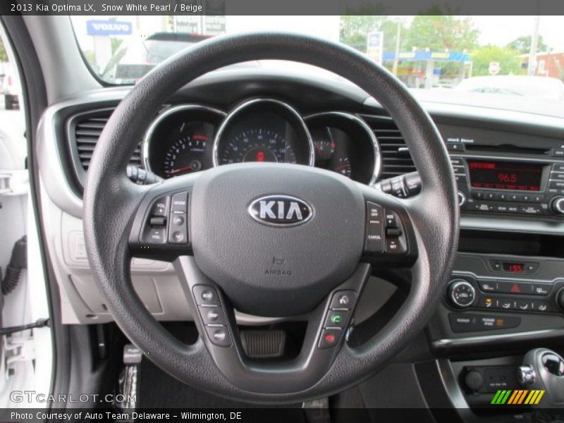 Snow White Pearl / Beige 2013 Kia Optima LX