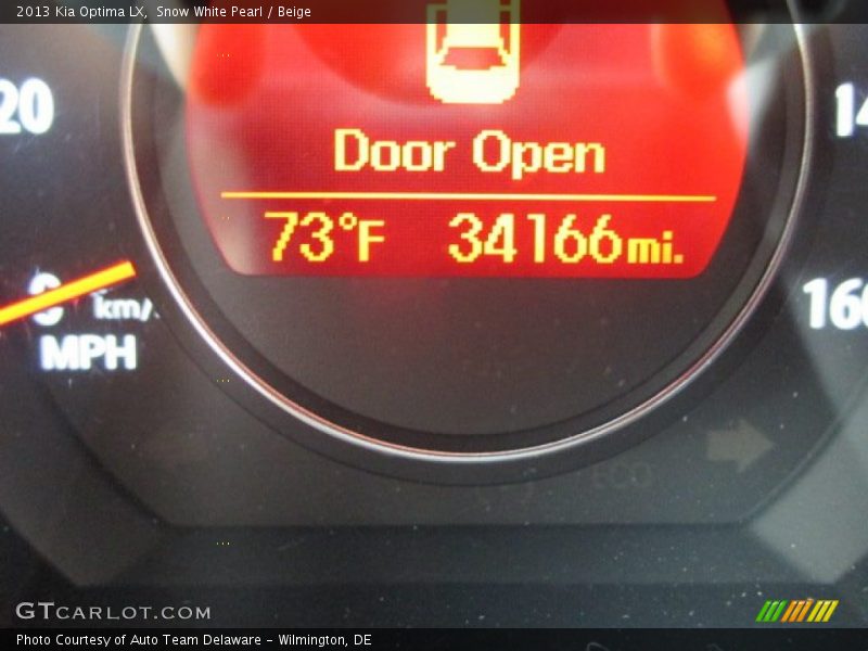 Snow White Pearl / Beige 2013 Kia Optima LX