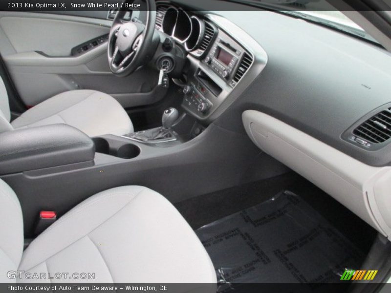 Snow White Pearl / Beige 2013 Kia Optima LX