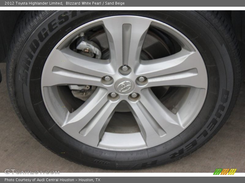 Blizzard White Pearl / Sand Beige 2012 Toyota Highlander Limited