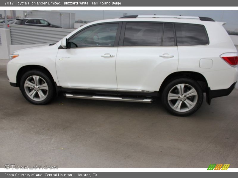 Blizzard White Pearl / Sand Beige 2012 Toyota Highlander Limited