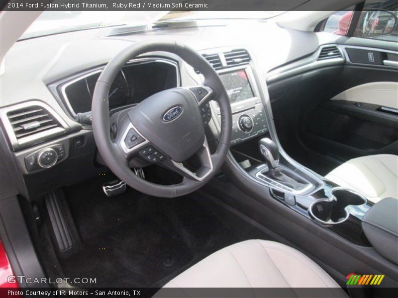  2014 Fusion Hybrid Titanium Medium Soft Ceramic Interior
