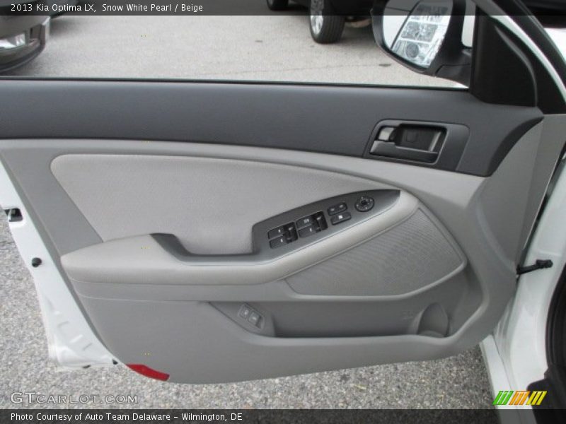 Snow White Pearl / Beige 2013 Kia Optima LX