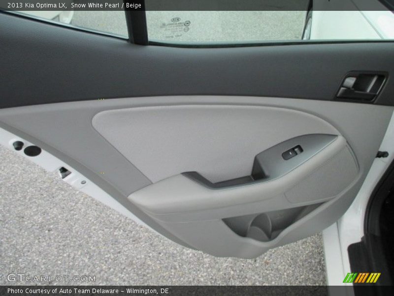 Snow White Pearl / Beige 2013 Kia Optima LX