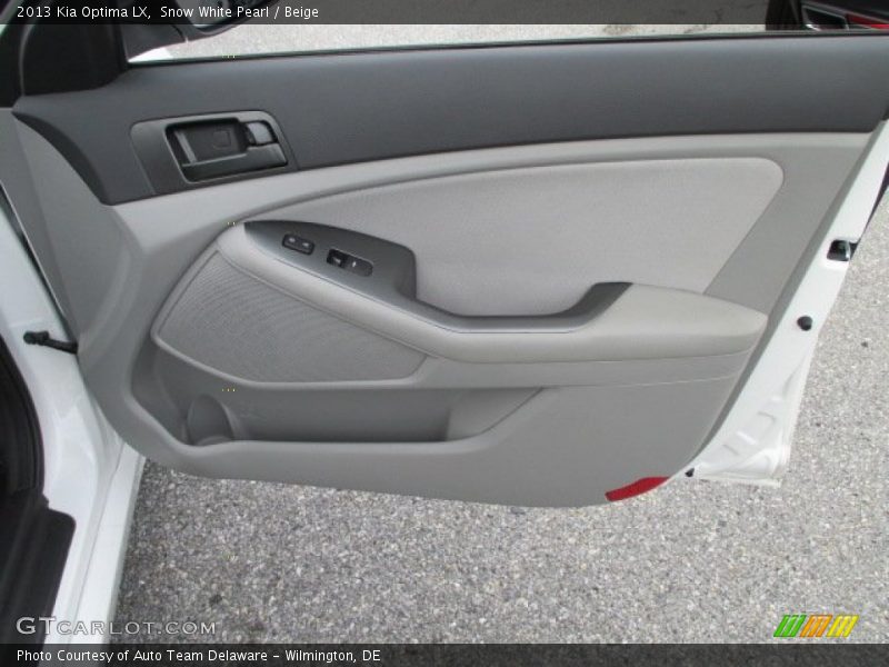 Snow White Pearl / Beige 2013 Kia Optima LX