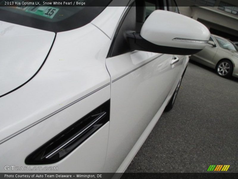 Snow White Pearl / Beige 2013 Kia Optima LX