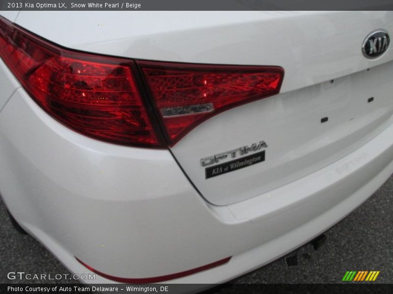Snow White Pearl / Beige 2013 Kia Optima LX