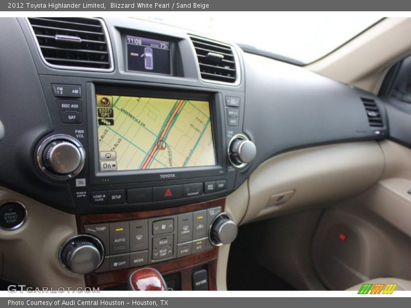 Blizzard White Pearl / Sand Beige 2012 Toyota Highlander Limited
