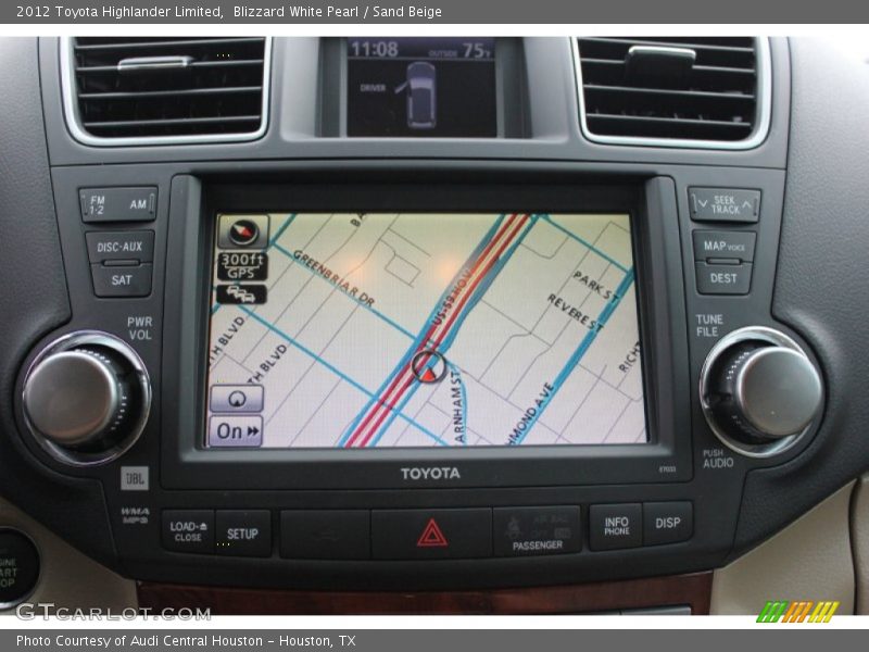 Blizzard White Pearl / Sand Beige 2012 Toyota Highlander Limited