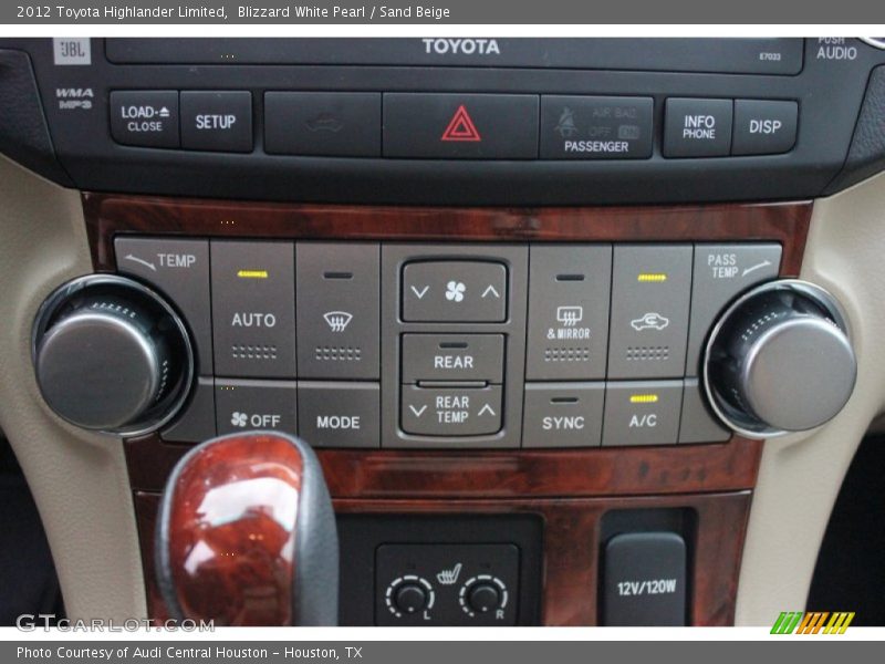 Blizzard White Pearl / Sand Beige 2012 Toyota Highlander Limited