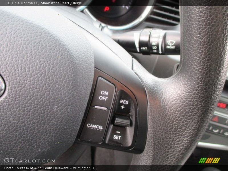 Snow White Pearl / Beige 2013 Kia Optima LX