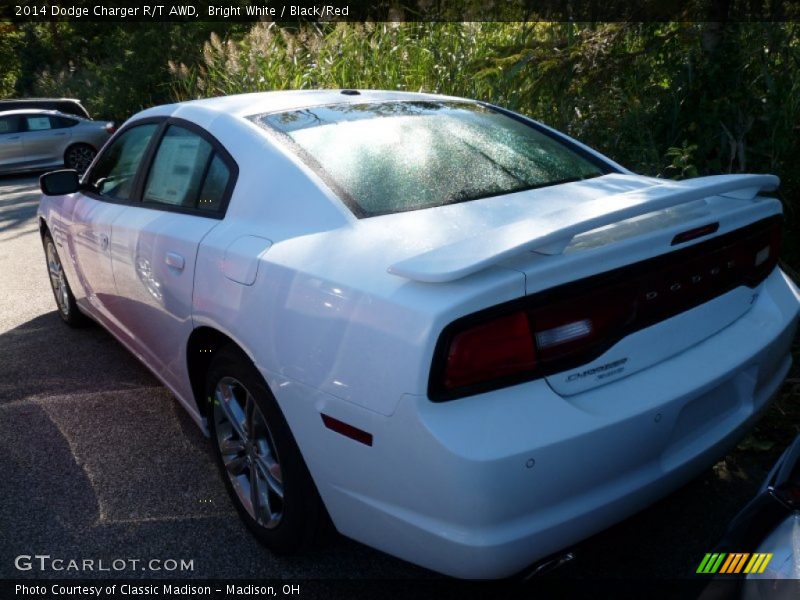Bright White / Black/Red 2014 Dodge Charger R/T AWD
