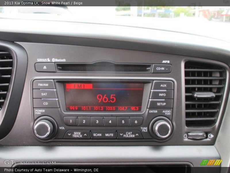 Snow White Pearl / Beige 2013 Kia Optima LX