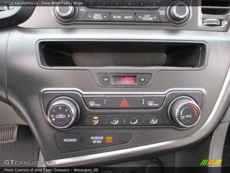 Snow White Pearl / Beige 2013 Kia Optima LX