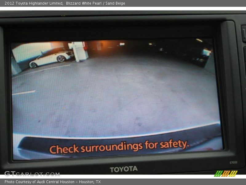 Blizzard White Pearl / Sand Beige 2012 Toyota Highlander Limited