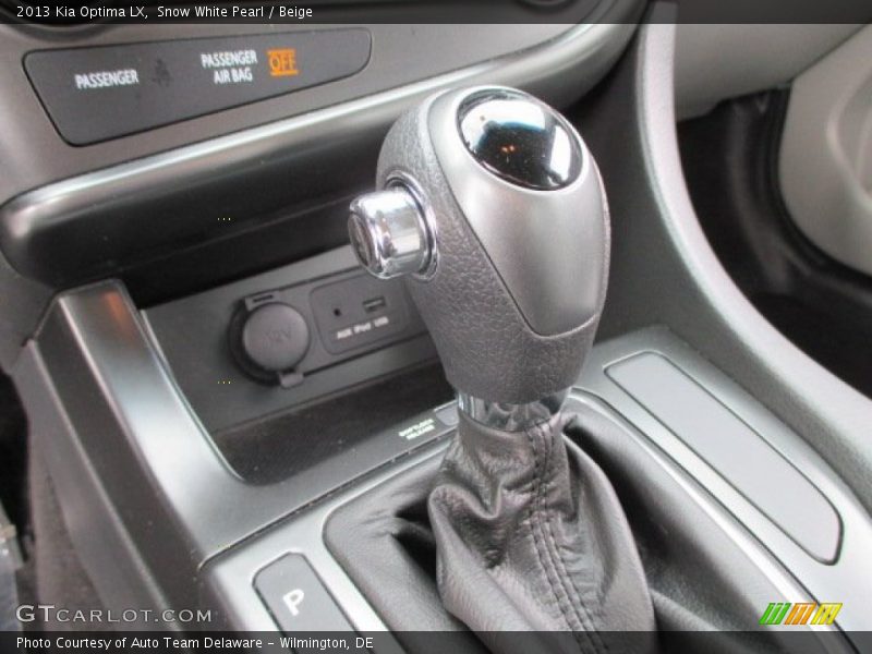 Snow White Pearl / Beige 2013 Kia Optima LX