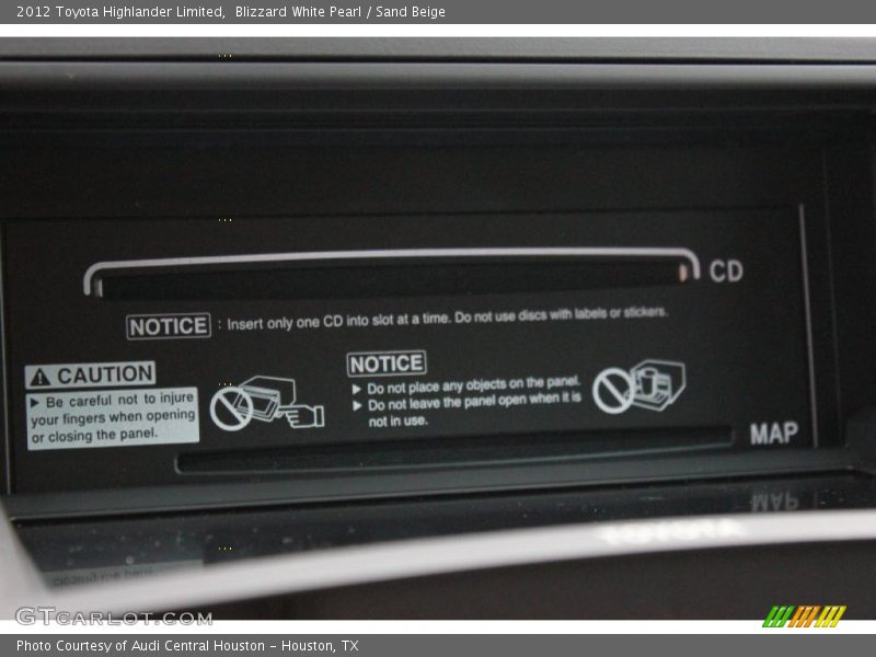 Blizzard White Pearl / Sand Beige 2012 Toyota Highlander Limited
