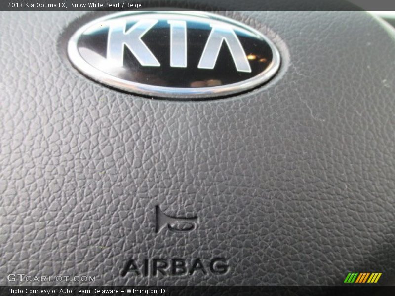 Snow White Pearl / Beige 2013 Kia Optima LX