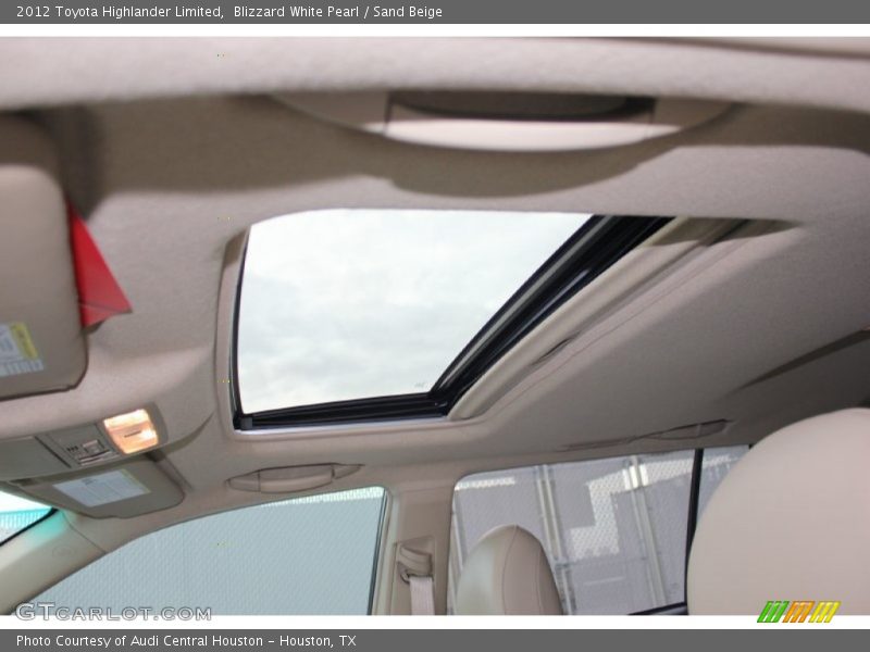 Blizzard White Pearl / Sand Beige 2012 Toyota Highlander Limited