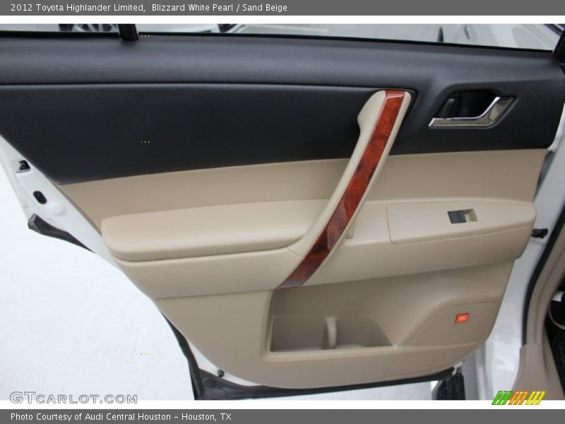 Blizzard White Pearl / Sand Beige 2012 Toyota Highlander Limited