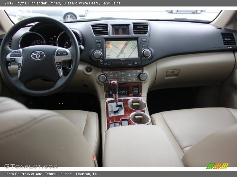 Blizzard White Pearl / Sand Beige 2012 Toyota Highlander Limited