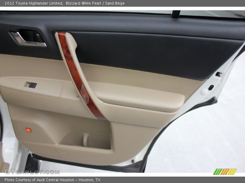 Blizzard White Pearl / Sand Beige 2012 Toyota Highlander Limited