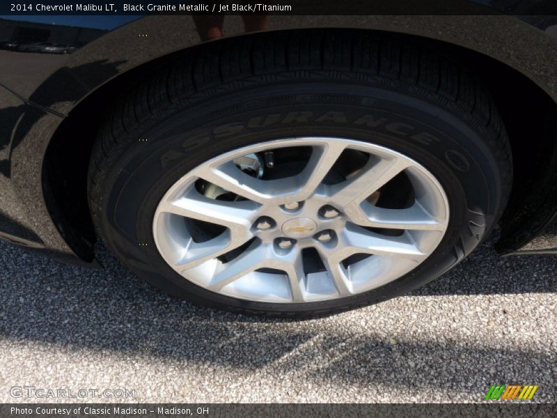 Black Granite Metallic / Jet Black/Titanium 2014 Chevrolet Malibu LT