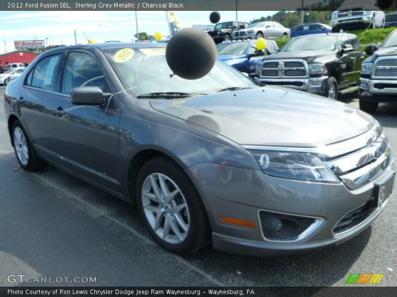 Sterling Grey Metallic / Charcoal Black 2012 Ford Fusion SEL