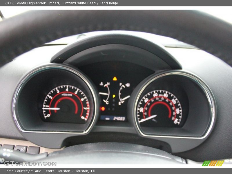 Blizzard White Pearl / Sand Beige 2012 Toyota Highlander Limited