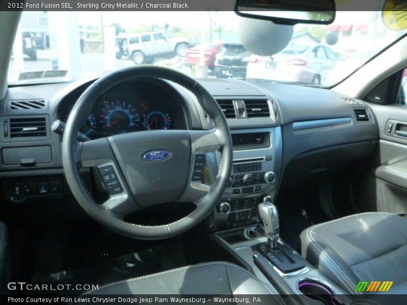 Sterling Grey Metallic / Charcoal Black 2012 Ford Fusion SEL