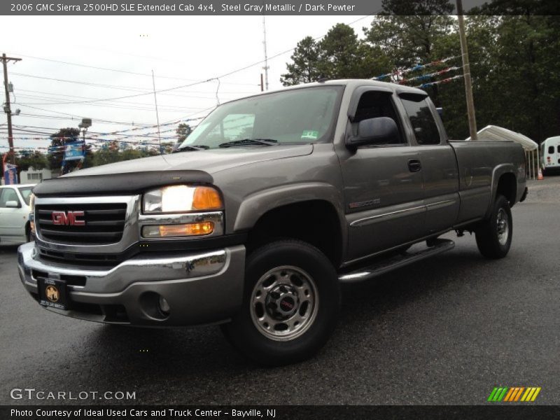 Steel Gray Metallic / Dark Pewter 2006 GMC Sierra 2500HD SLE Extended Cab 4x4