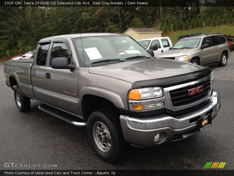 Steel Gray Metallic / Dark Pewter 2006 GMC Sierra 2500HD SLE Extended Cab 4x4