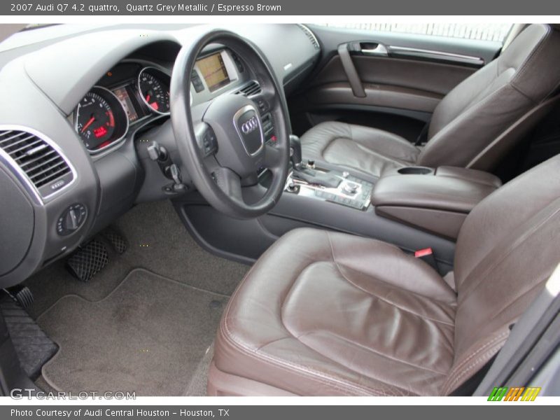  2007 Q7 4.2 quattro Espresso Brown Interior