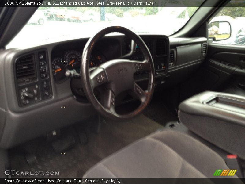 Steel Gray Metallic / Dark Pewter 2006 GMC Sierra 2500HD SLE Extended Cab 4x4