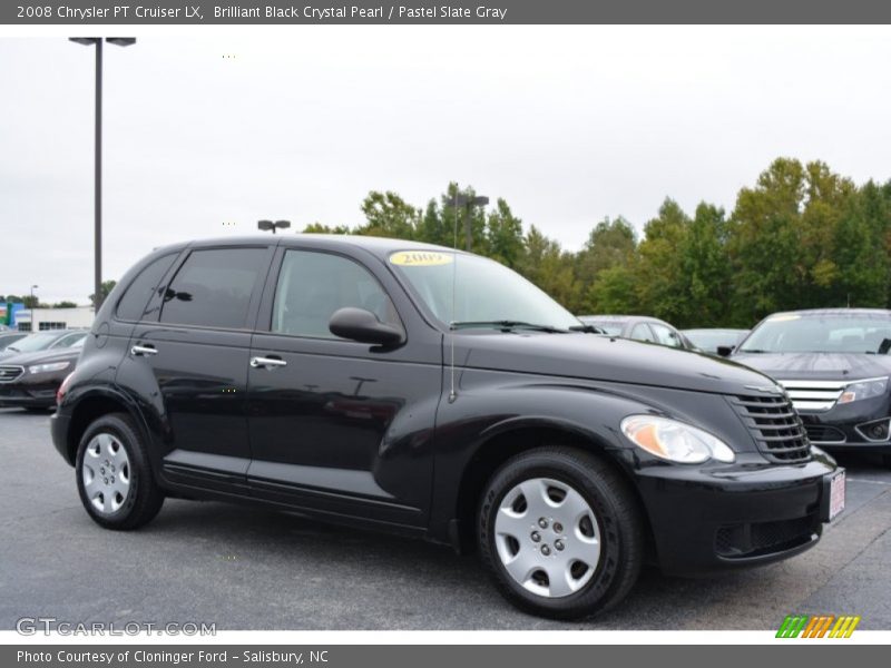 Brilliant Black Crystal Pearl / Pastel Slate Gray 2008 Chrysler PT Cruiser LX