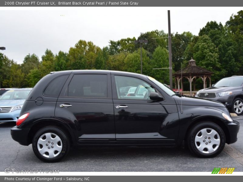 Brilliant Black Crystal Pearl / Pastel Slate Gray 2008 Chrysler PT Cruiser LX