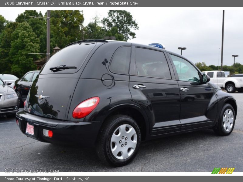 Brilliant Black Crystal Pearl / Pastel Slate Gray 2008 Chrysler PT Cruiser LX