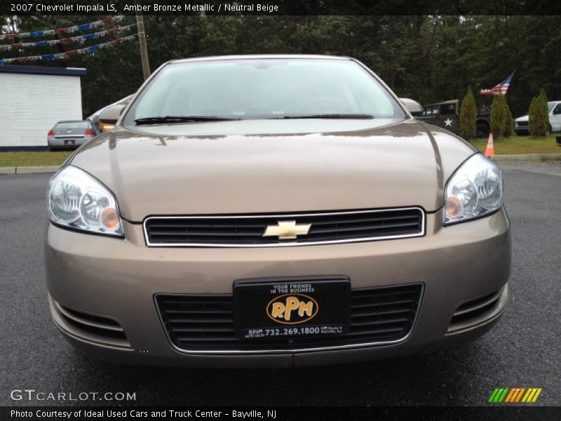Amber Bronze Metallic / Neutral Beige 2007 Chevrolet Impala LS