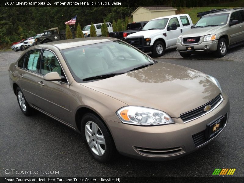 Amber Bronze Metallic / Neutral Beige 2007 Chevrolet Impala LS